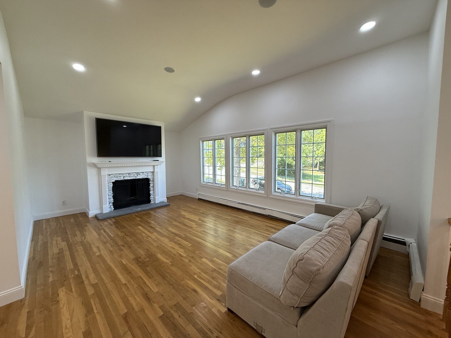 Completed living room remodel